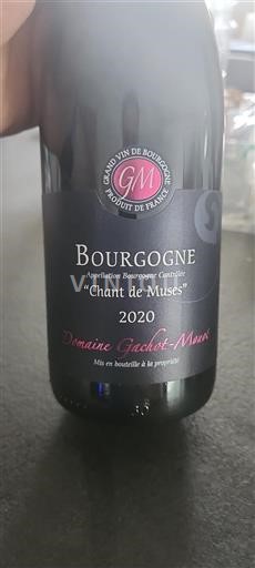 Bourgogne Grand Cru Domaine Gachotmonot Chant de Muses 2020