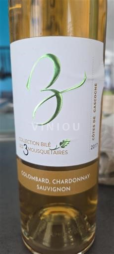 Southwest Côtes de Gascogne Les 3 Mousquetaires Collection Bilé 2017