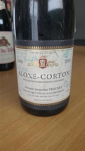 Burgundy Aloxe-Corton Grand Cru Domaine Jacqueline Frachet Brinsolize 2006