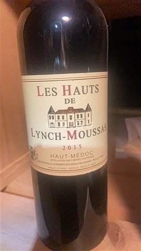 Bordeaux Haut-Médoc Château Lynch Moussas Les Hauts de Lynch-Moussas 2015
