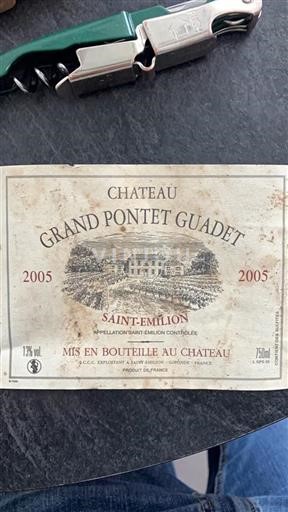Burdeos Saint-Émilion Château Grand Pontet Guadet 2005