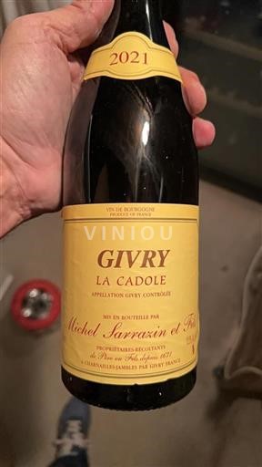 Burgundija Givry Michel Sarrazin Et Fils La Cadole 2021