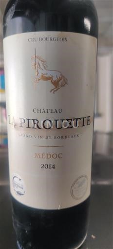 Bordeaux Médoc Cru Bourgeois Château La Pirouette 2014