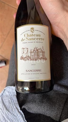 Vallée de la Loire Sancerre Château Sancerre Passe Avant le Meilleur 2022
