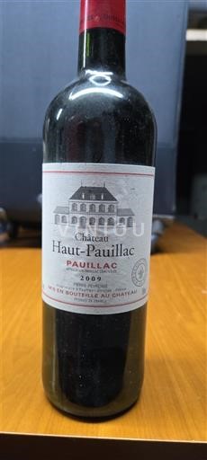 Bordeaux Pauillac Château Haut Pauillac 2009