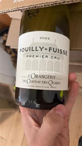 Burgundija Pouilly-fuissé Premier Cru Château Des Quarts L%27Orangerie 2022