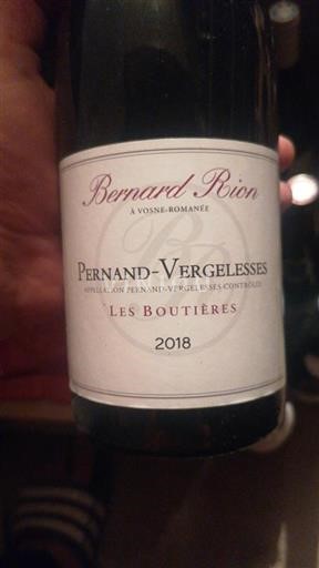 Bourgondië Pernand-Vergelesses Domaine Bernard Rion Les Boutières 2018
