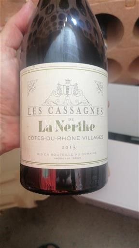 Vallée du Rhône Côtes-du-rhône-villages Château La Nerthe Les Cassagnes 2015