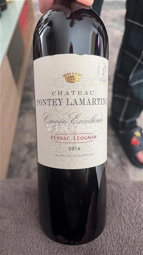Bordéus Pessac-Léognan Château Ponteylamartine Excellence 2016