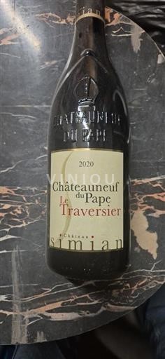 Thung lũng Rhône Châteauneuf-du-pape Château Simian Le Traversier 2020