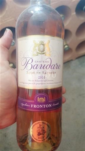 Sud-Ovest Fronton Château Baudare Rosé de Saignée 2014