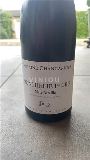 Burgund Monthélie Premier Cru Domaine Changarnier Meix Bataille 2015