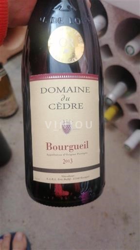 Dolina Loare Bourgueil Domaine Cèdre 2013