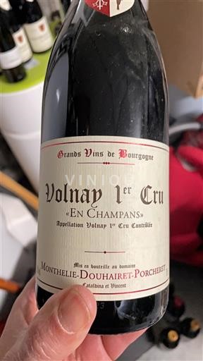 Burgundy Volnay Premier Cru Montheliedouhairetporcheret En Champans 2020