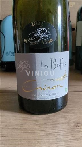 Vin Rouge sec Les Baffés Jean-Maurice Raffault 2023 France Vallée de la Loire Chinon AOC