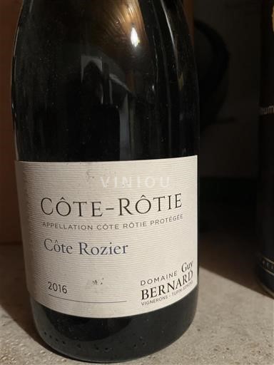 Thung lũng Rhône Côte-rôtie Domaine Guy Bernard Côte Rozier 2016