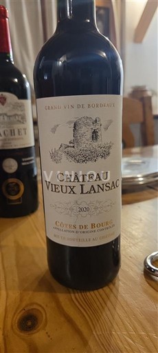 Bordéus Côtes-de-bourg Château Vieux Lansac 2020