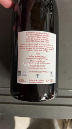 Loiretal Côte Roannaise Domaine Serol 2023