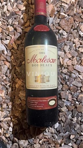 Burdeos Bordeaux Malesan 2004
