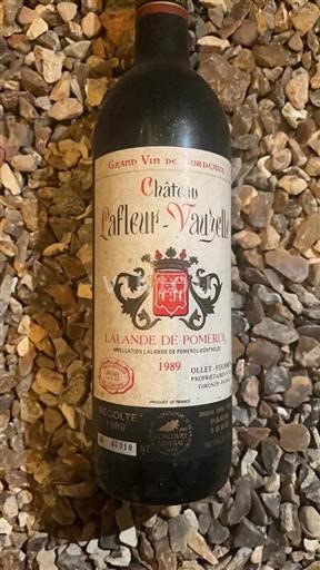 Bordeaux Lalande-de-Pomerol Château Lafleur Vauzelle 1989