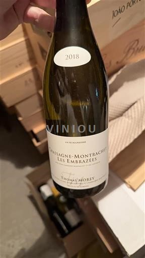 Borgoña Chassagne-Montrachet Premier Cru Thomas Morey Les Embraz%c3%a9es 2018