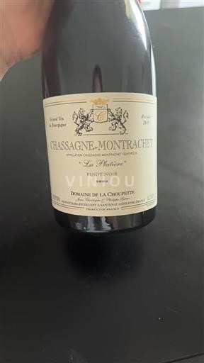 Burgundsko Chassagne-montrachet Domaine La Choupette La Plâtière 2019