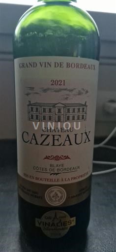 Bordeaux Blaye-côtes-de-bordeaux Château Cazeaux 2021