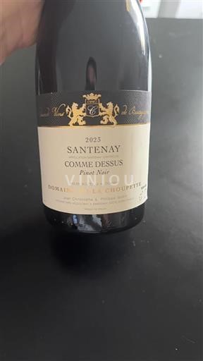 Burgund Santenay Domaine La Choupette Comme Dessus 2023
