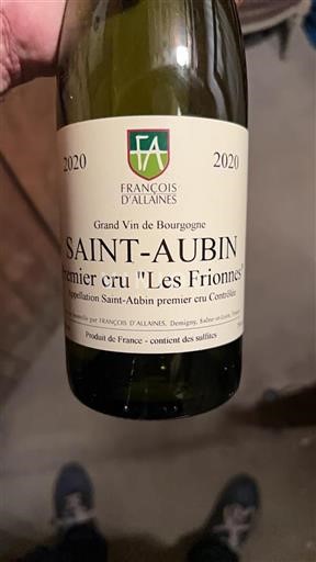 Bourgogne Saint-Aubin Premier Cru François Allaines Les Frionnes 2020