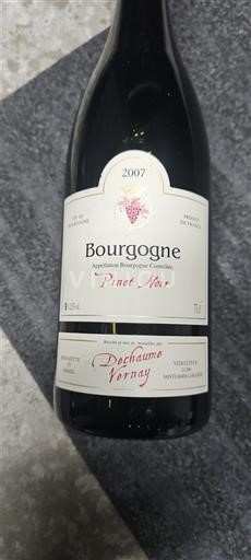Burgundy Dechaume Vernay Pinot Noir 2007