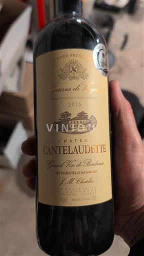 Bordeaux Graves-de-vayres Château Cantelaudette Prestige 2015