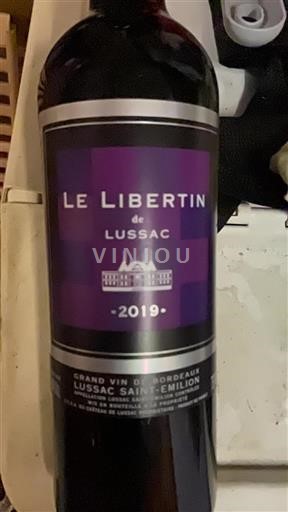 Bordeaux Lussac-saint-émilion Lussac Le Libertin 2019