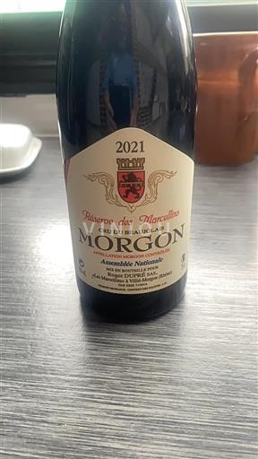 Vin Rouge sec Réserve des Marcellins Roger Dupré 2021 France Beaujolais Morgon AOC