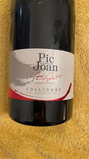 Roussillon Collioure Domaine Pic Joan 2020