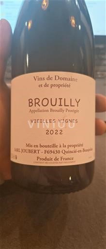Beaujolais Brouilly Sarl Joubert Vieilles Vignes 2022