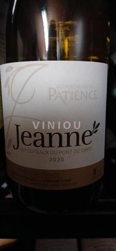 Languedoc ja Roussillon Gardinsillan rinteet Domaine La Patience Jeanne 2020