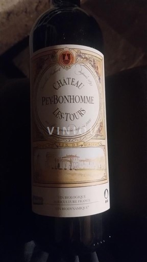 Burdeos Blaye-Côtes de Burdeos Peybonhommelestours Sin añada