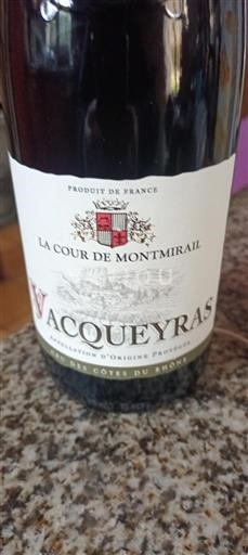 Thung lũng Rhône Vacqueyras La Cour De Montmirail 2023