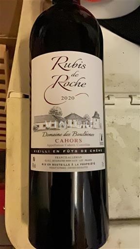 Sud-Ovest Cahors Domaine Des Boulbènes Rubis de Roche 2020