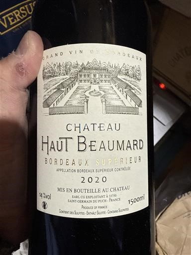 Bordeaux Bordeaux Supérieur Château Haut Beaumard 2020