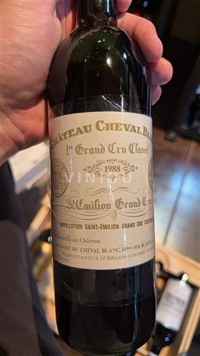 Vins Saint-Émilion Grand Cru Château Cheval Blanc - 1988 - Avis