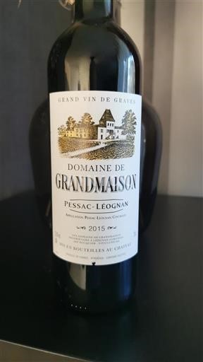 Bordeaux Pessac-Léognan Château Grandmaison 2015