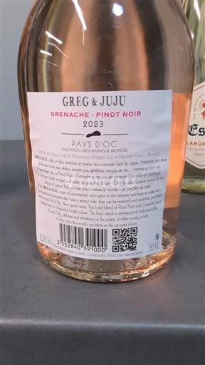 Languedoc ja Roussillon Pays d'Oc Domaine S Robert Vic Greg & Juju 2023