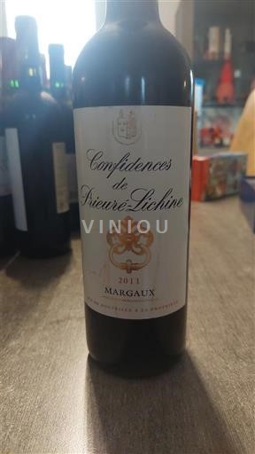 Bordeaux Margaux Château Prieurélichine Confidences 2011