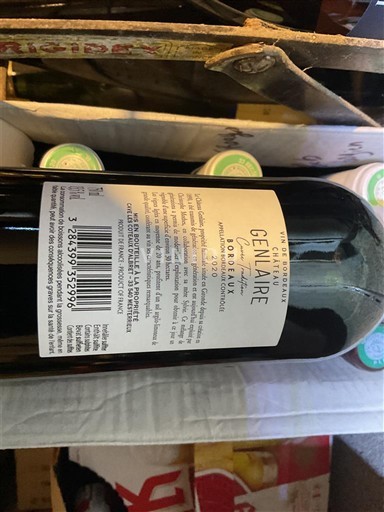 Bordeaux Château Genlaire Tradition 2020