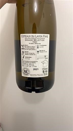 Vallée de la Loire Coteaux-du-layon Château Fresne Grande Sélection 2021