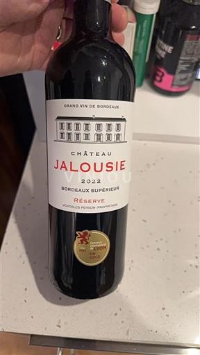 Bordeaux Bordeaux Supérieur Château Jalousie Réserve 2022