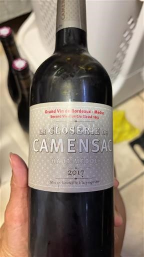 Bordeaux Haut-Médoc Château Camensac La Closerie de Camensac 2017