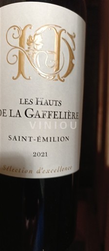 Bordeaux Saint-Émilion Les Hauts De La Gaffelière 2021