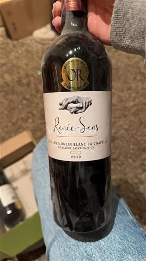 Bordeaux Montagne-saint-émilion Moulin Blanc La Chapelle Renée-Sens 2019